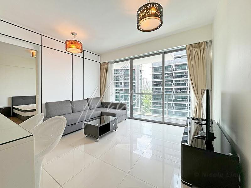 One-North Residences, 7 One-North Gateway, Buona Vista / West Coast / Clementi New Town, 1 Bedroom, 592 sqft, Apartment For Rent, by Nicole Lim, 500282722 - Living / Dining Area - PropertyGuru.com.sg