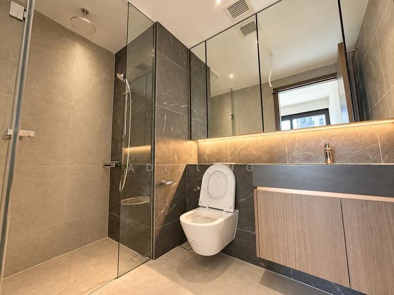 Hillock Green, 26 Lentor Central, Mandai / Upper Thomson, 2 Bedrooms, 710 sqft, Condominium For Sale, by Adiel Ng, 500283095 - Bathroom -actual unit - PropertyGuru.com.sg
