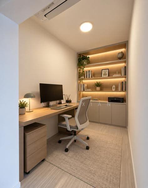 Parc Esta, 916 Sims Avenue, Eunos / Geylang / Paya Lebar, 1 Bedroom, 520 sqft, Condominium For Sale, by Tay Yixian, 500283111 - Study. AI Staged - PropertyGuru.com.sg