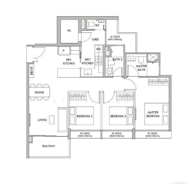River Opus, River valley road, Orchard / River Valley, 3 Bedrooms, 1,000 sqft, Condominium For Sale, by Steffi Ang, 500283115 - Kitchen - PropertyGuru.com.sg