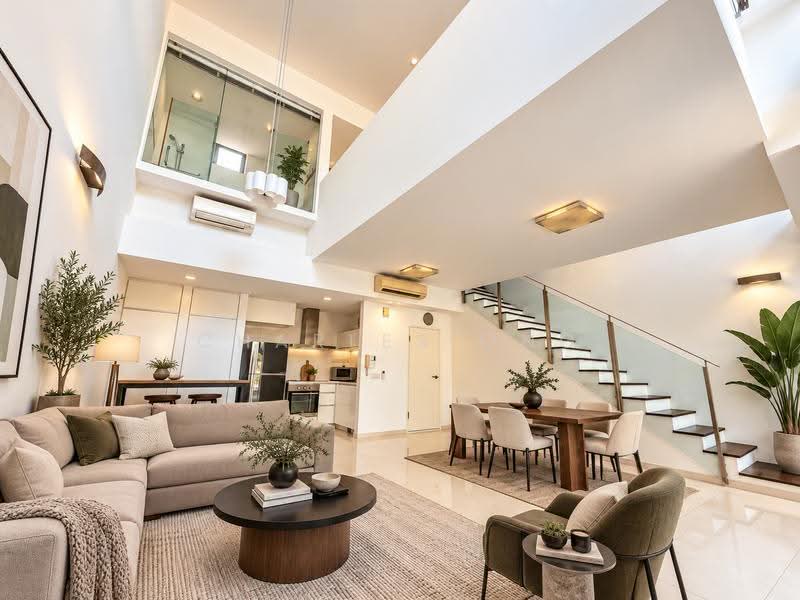 One-North Residences, 7 One-North Gateway, Buona Vista / West Coast / Clementi New Town, 1 Bedroom, 1,119 sqft, Apartment For Sale, by Charles Ong, 500283128 - Living Room - PropertyGuru.com.sg