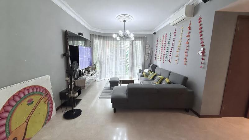 Edelweiss Park Condo, 92 Flora Road, Changi Airport / Changi Village, 3 Bedrooms, 1,281 sqft, Condominium For Sale, by Sean Ng, 500283162 - Living Room - PropertyGuru.com.sg