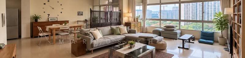 Ridgewood Condominium, 1 Ridgewood Close, Tanglin / Holland / Bukit Timah, 1 Bedroom, 1,050 sqft, Condominium For Rent, by Marcus Khaw, 500283223 - Living Room - PropertyGuru.com.sg