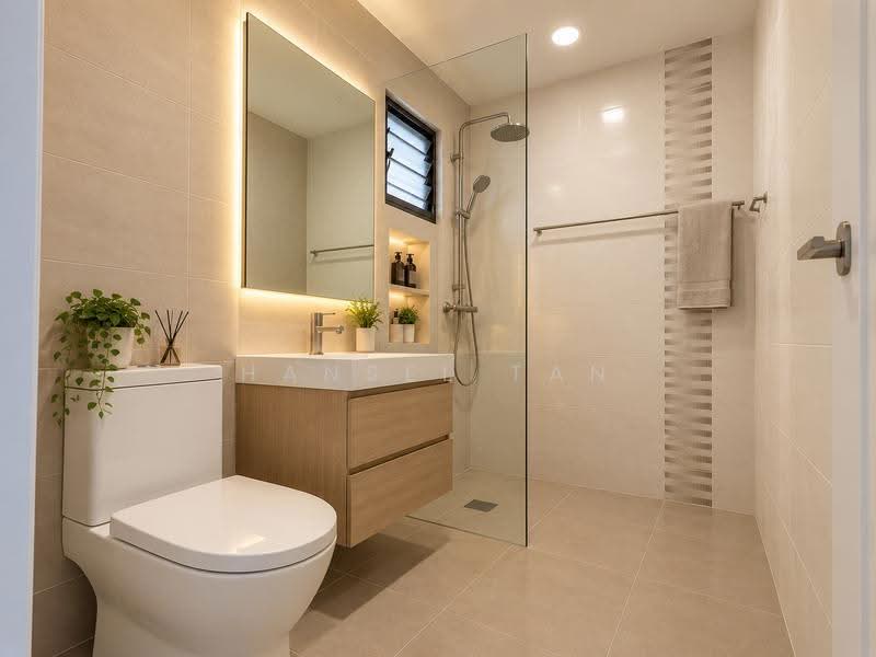 412 Jurong West Street 42, 412 Jurong West Street 42, Boon Lay / Jurong / Tuas, 3 Bedrooms, 1,109 sqft, HDB Flat For Sale, by Hansel Tan, 500283383 - Bathroom - PropertyGuru.com.sg