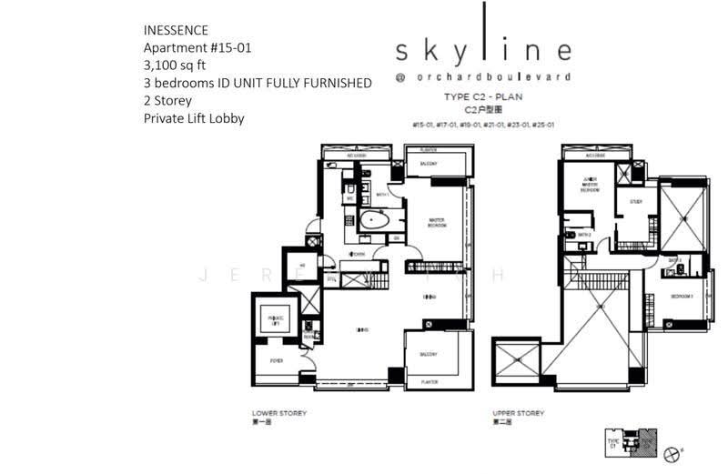 Skyline @ Orchard Boulevard, 23 Angullia Park, Orchard / River Valley, 3 Bedrooms, 3,100 sqft, Condominium For Sale, by Jeremy Toh, 500283397 - PropertyGuru.com.sg
