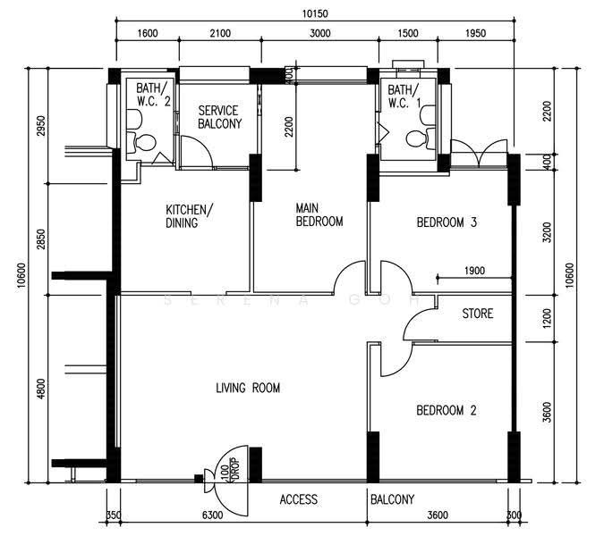 173 Hougang Avenue 1, 173 Hougang Avenue 1, Hougang / Punggol / Sengkang, 3 Bedrooms, 1,076 sqft, HDB Flat For Sale, by Serena Goh, 500283405 - PropertyGuru.com.sg