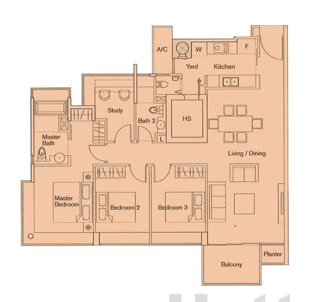 Casa Merah, 50 Tanah Merah Kechil Avenue, Bedok / Upper East Coast, 3 Bedrooms, 1,346 sqft, Condominium For Sale, by Alvin Tay, 500283434 - PropertyGuru.com.sg
