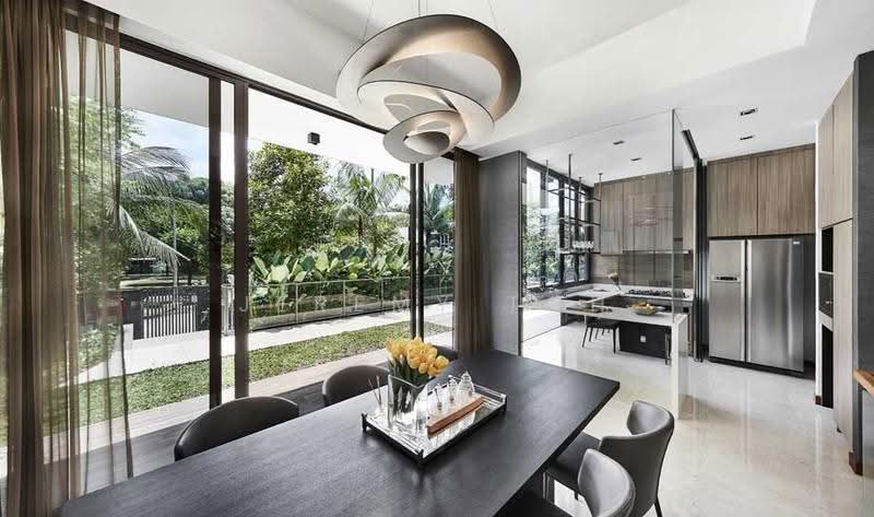 Alana, Sunrise Terrace, Seletar / Yio Chu Kang, 4 Bedrooms, 3,358 sqft, Terraced House For Sale, by Jeremy Toh, 500283436 - Dining Room - PropertyGuru.com.sg