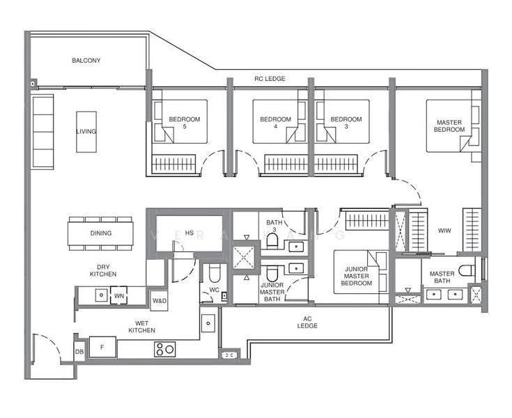 Pinery Residences, Tampines Street 94, Bedok / Upper East Coast, 5 Bedrooms, 1,475 sqft, Condominium For Sale, by Vera Kang, 500283454 - PropertyGuru.com.sg