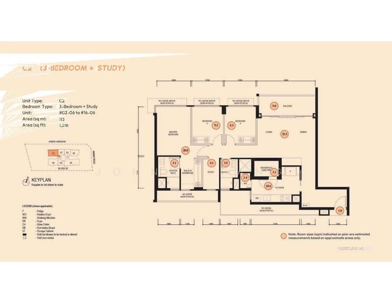 Amber House, 30 Amber Gardens, East Coast / Marine Parade, 3 Bedrooms, 1,216 sqft, Apartment For Sale, by Johnny Tang, 500283486 - PropertyGuru.com.sg