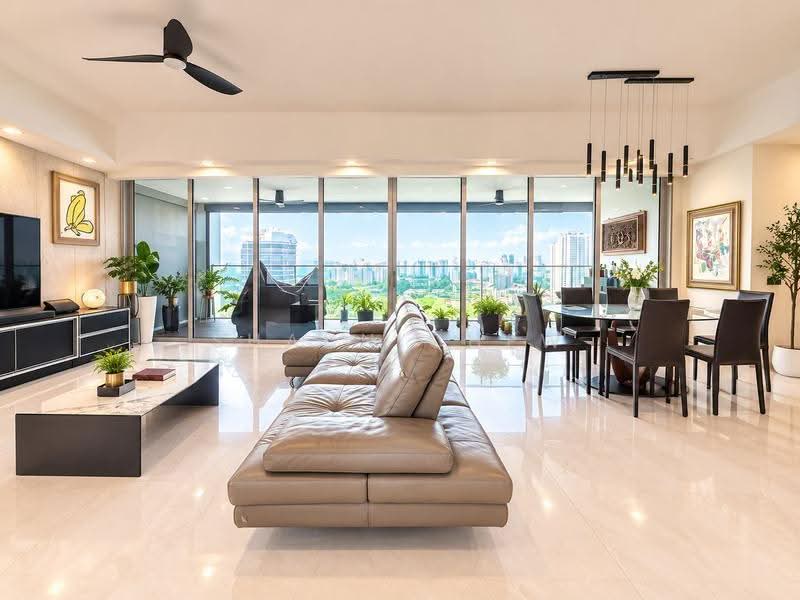 Sky @ Eleven, 5 Thomson Lane, Newton / Novena, 4 Bedrooms, 2,713 sqft, Condominium For Sale, by Shaun Chew, 500283689 - Living Room - PropertyGuru.com.sg