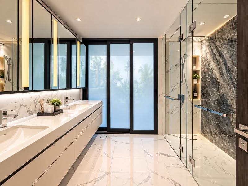 **LANDED7772** BRAND NEW SEMI-DETACHED NEAR SWISS VIEW, Clementi Park / Upper Bukit Timah, 5 Bedrooms, 5,436 sqft, Semi-Detached House For Sale, by Brandon Ng, 500283796 - Bathroom - PropertyGuru.com.sg