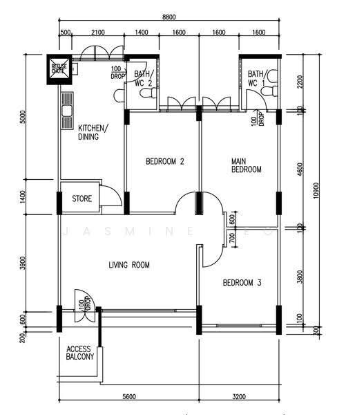 632 Hougang Avenue 8, 632 Hougang Avenue 8, Hougang / Punggol / Sengkang, 3 Bedrooms, 958 sqft, HDB Flat For Sale, by Jasmine Teo, 500284211 - PropertyGuru.com.sg