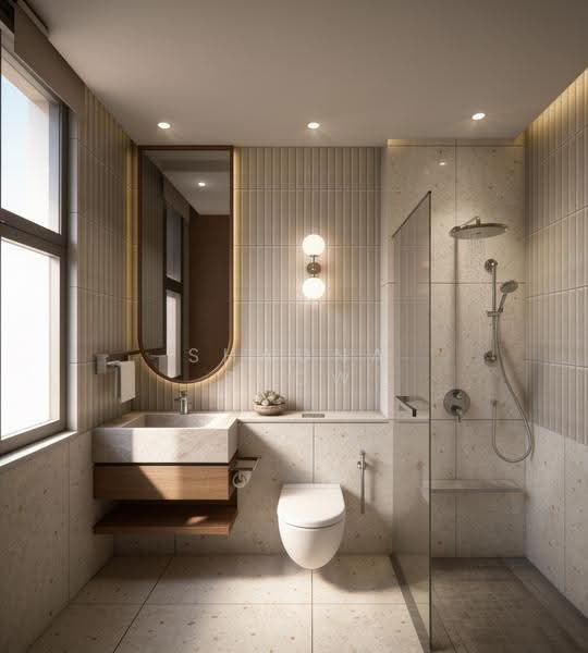 Brand New Pair Of Freehold Semi-Ds, 6 Ensuite With Pool & Lift!, Jalan Lokam, Hougang / Punggol / Sengkang, 6 Bedrooms, 6,910 sqft, Semi-Detached House For Sale, by Shauna Seow, 500284220 - Bathroom - PropertyGuru.com.sg