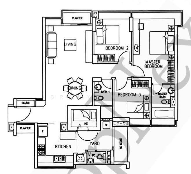 The Quintet, 44 Choa Chu Kang Street 64, Dairy Farm / Bukit Panjang / Choa Chu Kang, 3 Bedrooms, 1,292 sqft, Condominium For Sale, by Grady Chew, 500284246 - PropertyGuru.com.sg