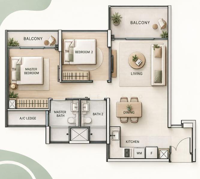 Ripple Bay, 4 Pasir Ris Link, Pasir Ris / Tampines, 2 Bedrooms, 797 sqft, Condominium For Rent, by Chantel Teo Jiamin, 500284279 - PropertyGuru.com.sg