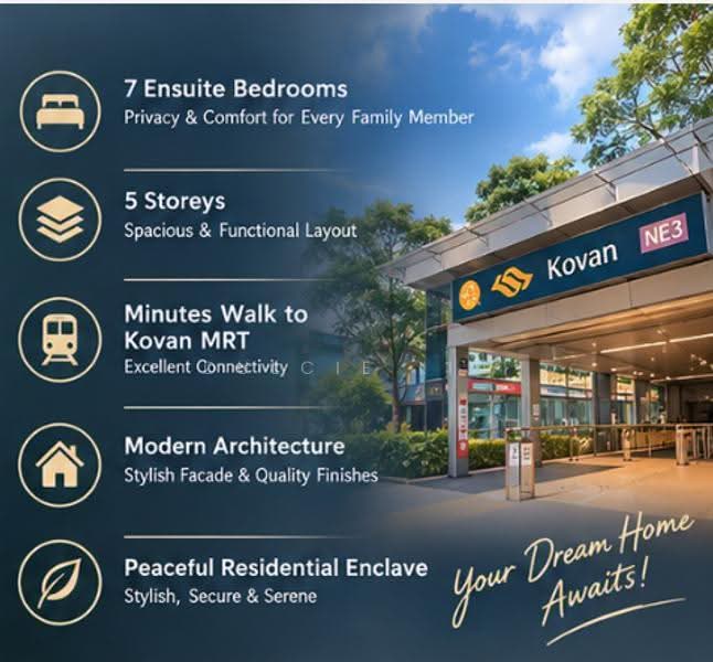 kovan, Hougang / Punggol / Sengkang, 7 Bedrooms, 6,086 sqft, Terraced House For Sale, by Dulcie Liu, 500284333 - PropertyGuru.com.sg