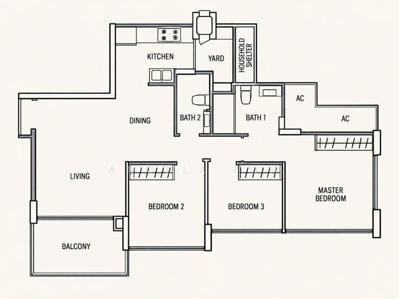 The Tampines Trilliant, 21 Tampines Central 7, Pasir Ris / Tampines, 3 Bedrooms, 872 sqft, Condominium For Rent, by Angela Toh, 500284357 - PropertyGuru.com.sg