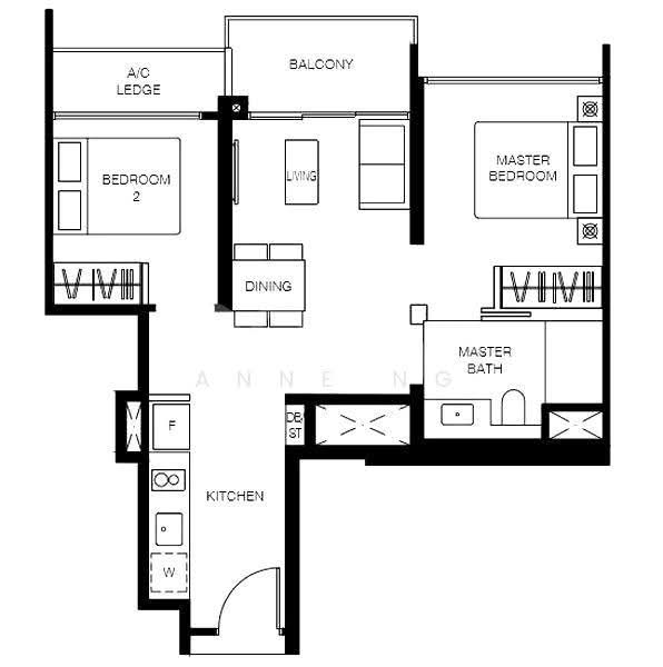 Le Quest, 10 Bukit Batok Street 41, Dairy Farm / Bukit Panjang / Choa Chu Kang, 2 Bedrooms, 614 sqft, Condominium For Rent, by Anne Ng, 500284542 - PropertyGuru.com.sg