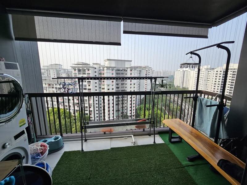 Austville Residences, 11 Sengkang East Avenue, Hougang / Punggol / Sengkang, 2 Bedrooms, 807 sqft, Condominium For Rent, by Joseph Ng 黄德顺, 500284551 - Balcony - PropertyGuru.com.sg