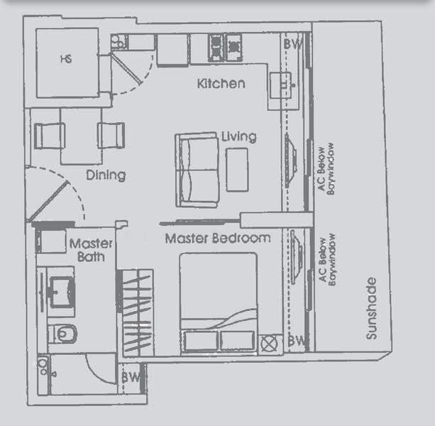The Axis, 47 Mandalay Road, Newton / Novena, 1 Bedroom, 398 sqft, Apartment For Rent, by Elysia Lim, 500284585 - Kitchen - PropertyGuru.com.sg