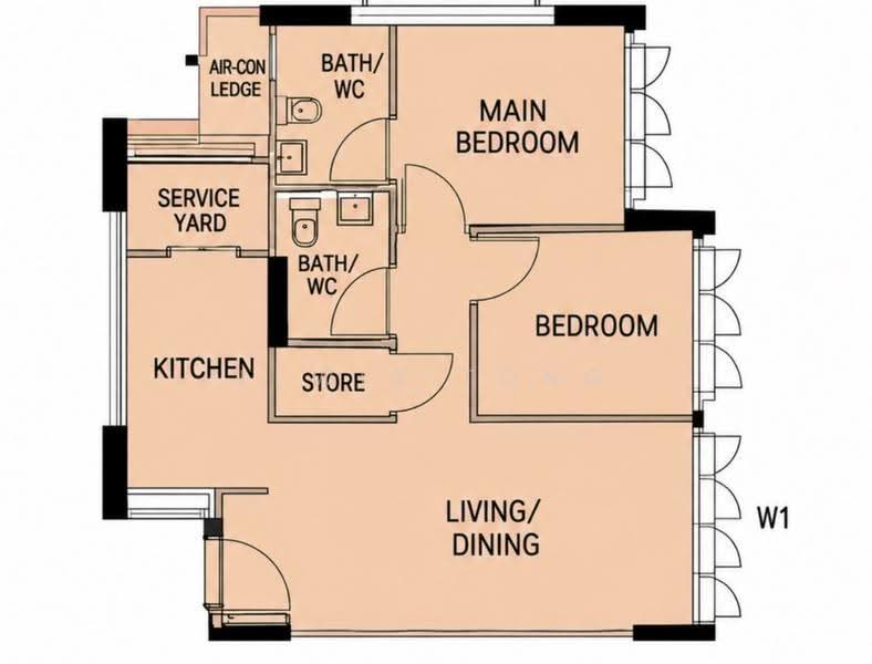 371 Jurong East Street 32, 371 Jurong East Street 32, Boon Lay / Jurong / Tuas, 2 Bedrooms, 689 sqft, HDB Flat For Sale, by Lewis Tong, 500284652 - PropertyGuru.com.sg