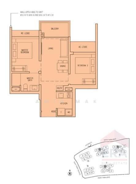 The Botany at Dairy Farm, 3 Dairy Farm Walk, Dairy Farm / Bukit Panjang / Choa Chu Kang, 2 Bedrooms, 603 sqft, Condominium For Rent, by Amin Mak, 500284866 - PropertyGuru.com.sg