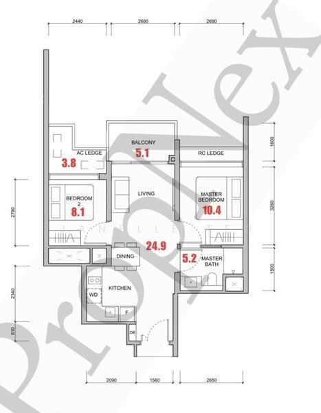 Hillock Green, 22-28 Lentor Central, Mandai / Upper Thomson, 2 Bedrooms, 624 sqft, Condominium For Rent, by Janelle Teo, 500284900 - PropertyGuru.com.sg