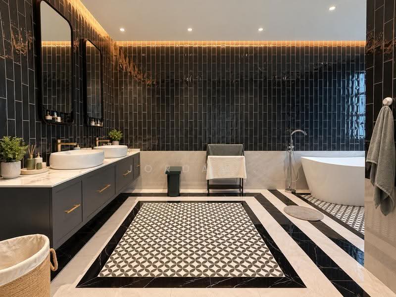 Sunrise avenue, Seletar / Yio Chu Kang, 5 Bedrooms, 3,097 sqft, Terraced House For Sale, by Jordan ., 500284926 - Master Bathroom (Third floor) - PropertyGuru.com.sg
