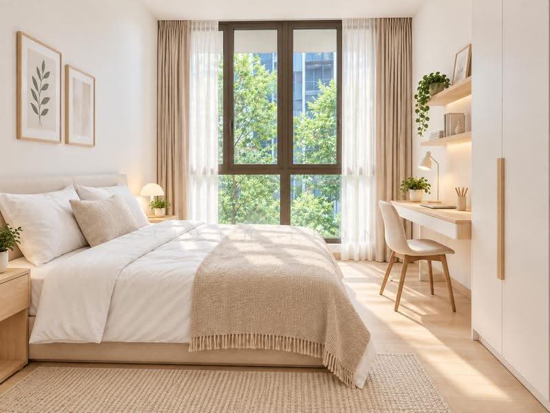 Treasure Crest, 60 Anchorvale Crescent, Hougang / Punggol / Sengkang, 3 Bedrooms, 958 sqft, Condominium For Sale, by Eileen Leong, 500284944 - Bedroom (AI Perspective for ID Use) - PropertyGuru.com.sg