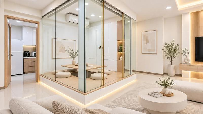 Treasure Crest, 60 Anchorvale Crescent, Hougang / Punggol / Sengkang, 3 Bedrooms, 958 sqft, Condominium For Sale, by Eileen Leong, 500284944 - Dining Room (AI Perspective for ID Use) - PropertyGuru.com.sg