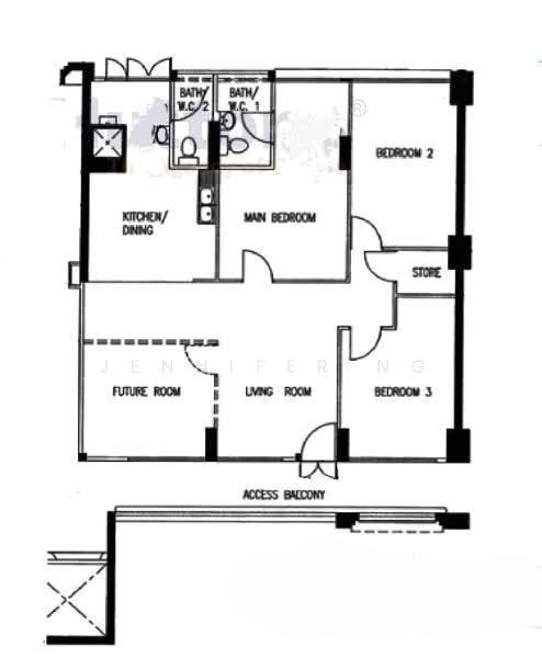 830 Hougang Central, 830 Hougang Central, Hougang / Punggol / Sengkang, 3 Bedrooms, 1,119 sqft, HDB Flat For Rent, by Jennifer Ng, 500285007 - PropertyGuru.com.sg