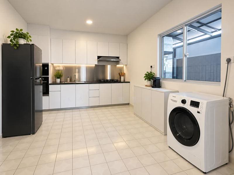 Wide 13m Frontage | Renovated Toilets | Walk to Shopping Mall | Exclusive Landed Enclave, Greenwich V | Within 1km to FERNVALE PRIMARY SCHOOL, Seletar / Yio Chu Kang, 6 Bedrooms, 3,000 sqft, Semi-Detached House For Sale, by Kate 周笕簢., 500285135 - Kitchen - PropertyGuru.com.sg