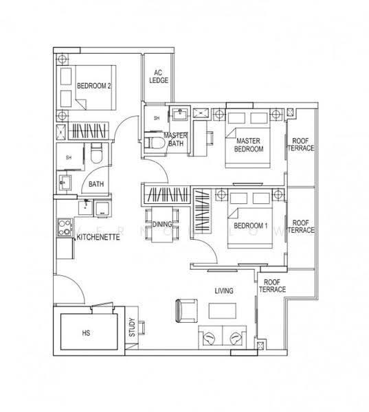 Kensington Square, 2 Jalan Lokam, Hougang / Punggol / Sengkang, 3 Bedrooms, 829 sqft, Apartment For Sale, by Vernon Low, 500285203 - PropertyGuru.com.sg