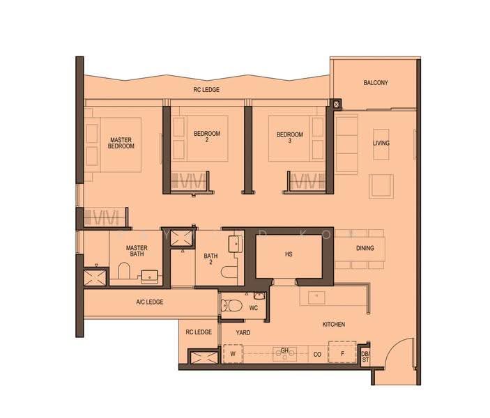 Blossoms By The Park, 9 Slim Barracks Rise, Buona Vista / West Coast / Clementi New Town, 3 Bedrooms, 1,044 sqft, Condominium For Sale, by Raymond Koh, 500285285 - PropertyGuru.com.sg