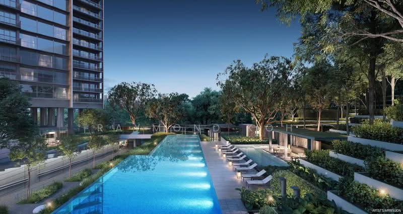 Blossoms By The Park, 9 Slim Barracks Rise, Buona Vista / West Coast / Clementi New Town, 3 Bedrooms, 1,044 sqft, Condominium For Sale, by Raymond Koh, 500285285 - Pool - PropertyGuru.com.sg