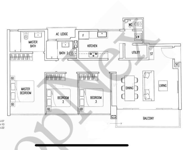 Boathouse Residences, 31 Upper Serangoon View, Hougang / Punggol / Sengkang, 3 Bedrooms, 1,119 sqft, Condominium For Sale, by Glenda Wee, 500285414 - PropertyGuru.com.sg