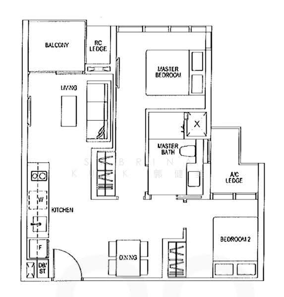 Sims Urban Oasis, 2 Sims Drive, Eunos / Geylang / Paya Lebar, 2 Bedrooms, 624 sqft, Condominium For Rent, by Sabrina Kuek 郭健美, 500285461 - PropertyGuru.com.sg