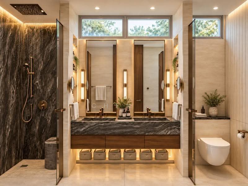 Early Bird Discount $800K Semi-Detached in District 19, Hougang / Punggol / Sengkang, 6 Bedrooms, 7,464 sqft, Semi-Detached House For Sale, by CHEN ., 500285535 - Bathroom - PropertyGuru.com.sg