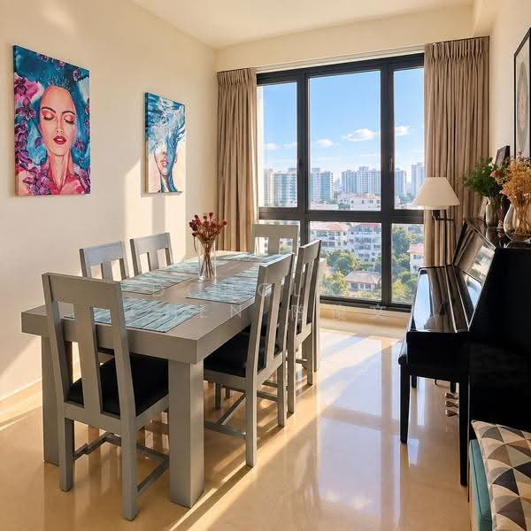 Waterbank at Dakota, 78 Dakota Crescent, Eunos / Geylang / Paya Lebar, 3 Bedrooms, 1,259 sqft, Condominium For Rent, by Douglas Chen 陈俊文, 500285544 - Dining Room - PropertyGuru.com.sg