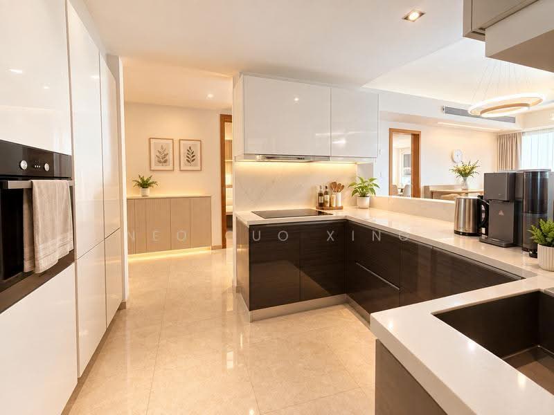Marina Bay Suites, 3 Central Boulevard, Boat Quay / Raffles Place / Marina, 3 Bedrooms, 1,593 sqft, Apartment For Sale, by Neo Guo Xing, 500285546 - Artist Impression Kitchen - PropertyGuru.com.sg