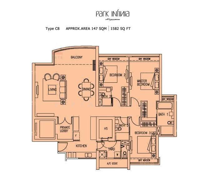 Park Infinia at Wee Nam, 6 Lincoln Road, Newton / Novena, 3 Bedrooms, 1,582 sqft, Condominium For Rent, by Yiping Choo, 500285695 - PropertyGuru.com.sg