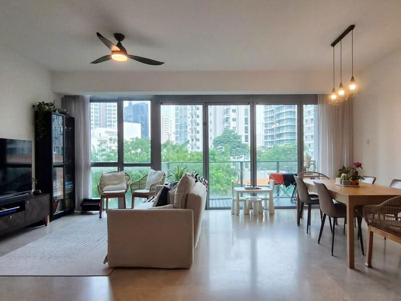 Park Infinia at Wee Nam, 6 Lincoln Road, Newton / Novena, 3 Bedrooms, 1,582 sqft, Condominium For Rent, by Yiping Choo, 500285695 - Living Room - PropertyGuru.com.sg