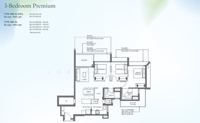 Canberra Crescent Residences, 51 Canberra Crescent, Sembawang / Yishun, 3 Bedrooms, 990 sqft, Condominium For Sale, by Joanna Yong, 500285731 - PropertyGuru.com.sg