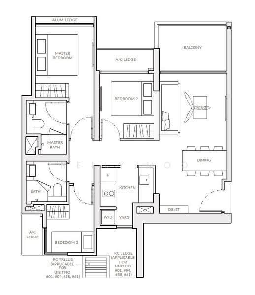 The Woodleigh Residences, Bidadari Park Drive, Macpherson / Potong Pasir, 3 Bedrooms, 850 sqft, Apartment For Rent, by Nelly Moo, 500285752 - PropertyGuru.com.sg