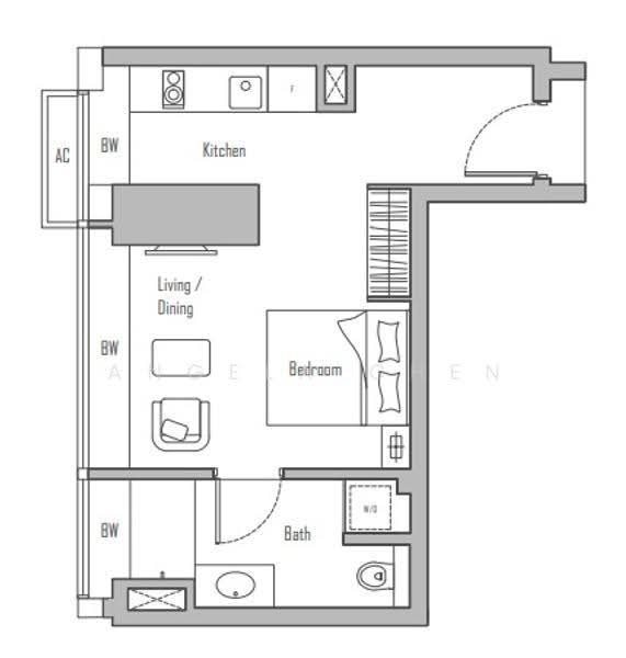 V on Shenton, 5A Shenton Way, Boat Quay / Raffles Place / Marina, 1 Bedroom, 474 sqft, Condominium For Rent, by Angela Chen, 500286009 - PropertyGuru.com.sg