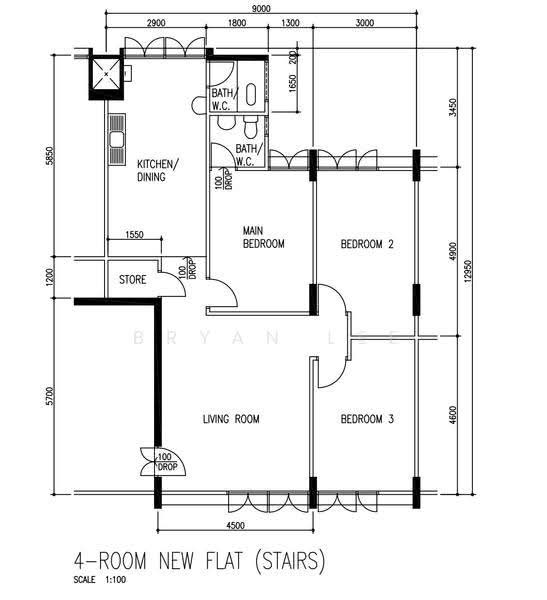 175 Ang Mo Kio Avenue 4, 175 Ang Mo Kio Avenue 4, Ang Mo Kio / Bishan / Thomson, 3 Bedrooms, 980 sqft, HDB Flat For Sale, by Bryan Lee, 500286065 - PropertyGuru.com.sg