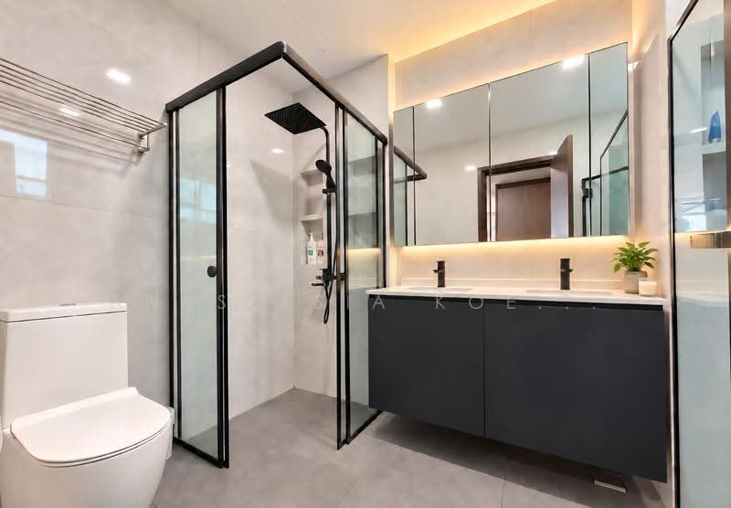 Renovated 3 Storey Corner-T @ Woodgrove View, Woodgrove Walk, Woodgrove Ave, Cedar, Marsiling MRT, Marsiling, Woodgrove, Seletar / Yio Chu Kang, 5 Bedrooms, 3,225 sqft, Corner Terrace For Sale, by Jeannie Anastasia Koe 高晶晶, 500286089 - Bathroom - PropertyGuru.com.sg