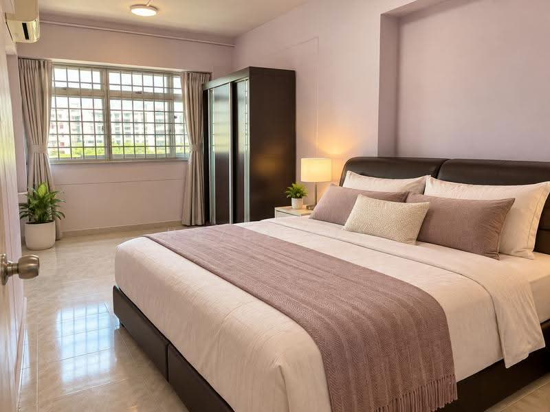 442 Choa Chu Kang Avenue 4, 442 Choa Chu Kang Avenue 4, Dairy Farm / Bukit Panjang / Choa Chu Kang, 3 Bedrooms, 980 sqft, HDB Flat For Sale, by Hazel Kee, 500286095 - Bedroom - AI Decluttered - PropertyGuru.com.sg