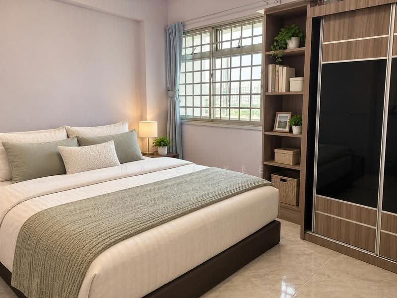 442 Choa Chu Kang Avenue 4, 442 Choa Chu Kang Avenue 4, Dairy Farm / Bukit Panjang / Choa Chu Kang, 3 Bedrooms, 980 sqft, HDB Flat For Sale, by Hazel Kee, 500286095 - Bedroom - AI Decluttered - PropertyGuru.com.sg